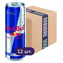 Упаковка енергетичного напою Red Bull безалкогольний середньогазований 5.676 л (0.473 л х 12 шт.) - мініатюра 3