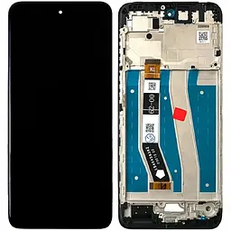 Дисплей Motorola XT2341 Moto G14 чорний, оригінал PRC, з рамкою