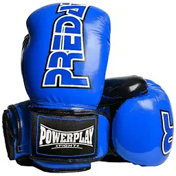 Перчатки боксерские PowerPlay PP 3017 Carbon Blue - 16 унций