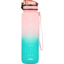 Пляшка для води UZspace Frosted Gradient рожево-блакитна 1 л (3038) - мініатюра 2