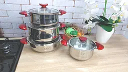 Набір посуду O.M.S. Collection 1036-Red 8 предметів - мініатюра 3