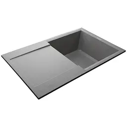 Гранітна мийка Globus Lux Komo сiрий камiнь 790x500мм-А0005 000011387, Сірий - мініатюра 5