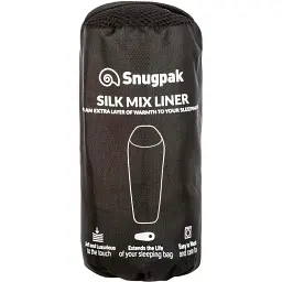 Вкладиш в спальний мішок Silk Mix Liner Black - мініатюра 2
