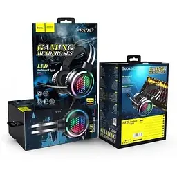 Ігрові навушники Hoco ESD03 Gaming Wired Headphones з LED-підсвічуванням - мініатюра 4