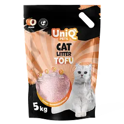 Біорозкладний наповнювач для котячих туалетів UniQ PETS Cat Litter Tofu Peach 5 кг