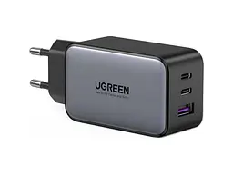 Мережевий зарядний пристрій UGREEN CD244 GaN X 65 W QC4.0 PD3.0 Black (10335)