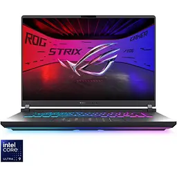 Ноутбук Ігровий ASUS ROG Strix G16 G615LW з процесором Intel Core Ultra 9 275HX pana la 5.4GHz, 16", 2.5K WQXGA, 240Hz, G-Sync, 32GB DDR5, 2TB SSD, NVIDIA® GeFor OS, Eclipse сірий