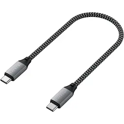 Кабель Satechi USB4 C to C Cable 100W Space Gray 0.25 м (ST-U4C25M) - мініатюра 2
