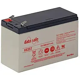 Акумулятор стаціонарний DataSafe AGM 9Ah бокова (+/-) під клему-конектор (150х65х100 мм) 12HX35 36 Вт