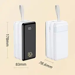 Зовнішній акумулятор Remax RPP-291 Chinen 80000 mAh білий - мініатюра 4