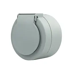 Розетка Ovivo Electric xOne з заземленням та кришкою сіра - мініатюра 6