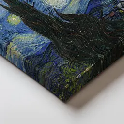 Інтер'єрна картина Зоряна ніч, Вінсент ван Гог, Vincent van Gogh, Starry Night, інтер'єрний декор, 60×75 см (id6353) - мініатюра 4