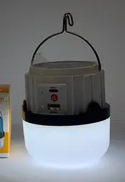 Лампа акумуляторна BL-S18 30W підвісний світильник зарядка від USB та сонячної панелі - мініатюра 4