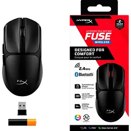 Миша HyperX Pulsefire Fuse Wireless Black (A1KY6AA) [130025] - мініатюра 12
