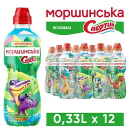 Мінеральна вода Моршинська Спортік негазована 0.33 л - мініатюра 3