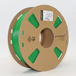 Пластик для 3D друку Gembird, PETG, Green, 1.75 мм, 1 кг (3DP-PETG1.75-01-G)