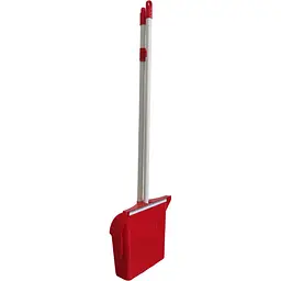 Совок для прибирання Zambak Plastik з довгою ручкою червоний (ZP-213r) - мініатюра 2
