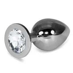 Анальна пробка - Heavy Metal Anal Plug Rosebud Classic L White