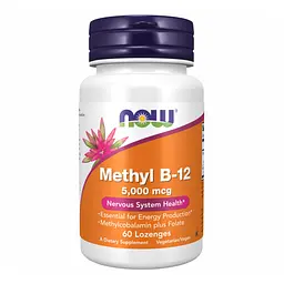 Метил Б12, Methyl B-12 5000 mcg - 60 loz