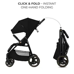 Прогулянкова коляска Kinderkraft Trig 3 Onyx Black (KSTRIG03BLK0000) - мініатюра 2