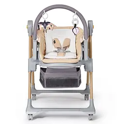 Стілець для годування 2в1 KiderKraft LASTREE Wood Beige - мініатюра 9