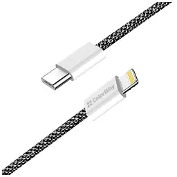 Дата кабель USB-C to Lightning 2.0m (PDF Fast Charging 27W) black ColorWay (CW-CBPDCL068-BK) - мініатюра 4