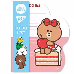 Папір для нотаток Yes To Do Line Friends girl 52 аркуші 16.5х20 см планшет з магнітом (170326)