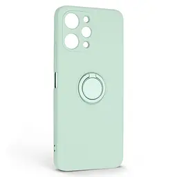 Силиконовый чехол для Xiaomi Redmi 12 4G, Icon Ring, зеленый, панель-накладка, с кольцом-подставкой на 360°, противоударный, возможность использования магнитных держателей, ArmorStandart (ARM68819)