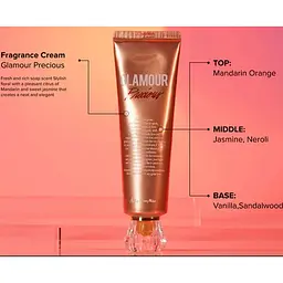 Крем для рук з ароматом мандарина та жасмину Glamour Precious Hand Cream Kiss by Rosemine 30 мл - мініатюра 2