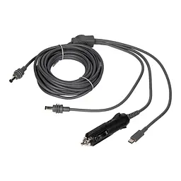 Кабель живлення 3 в 1 для Starlink Mini E-NET автомобільний прикурювач, DC Plug та USB Type-C Plug 5м (73-00657) - мініатюра 2