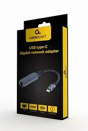Мережевий адаптер USB Type C - Ethernet, Black Cablexpert teh0024104 - мініатюра 3