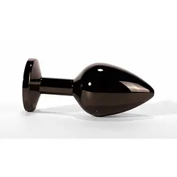 Анальна пробка Secret Shine Black Jewell, 9,5 см (чорний) - мініатюра 2