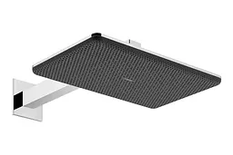 Верхній душ Hansgrohe Raindance Alive Q 210x340 2jet EcoSmart з тримачем chrome 24551000