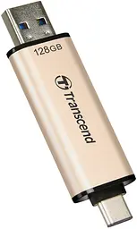Накопичувач 128GB USB 3.2 Type-A + Type-C JetFlash 930 R420/W400MB/s Чорний Transcend teh0013382 - мініатюра 7