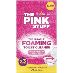 Порошок для чищення унітазу THE PINK STUFF 300мл Пінний Stuff Miracle Foaming Toilet Cleaner 3x100г