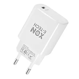 Зарядний пристрій XON PowerCharge 20W (PD20) USB Type-C (PCWB020020A0С1W 6167) Білий - мініатюра 2