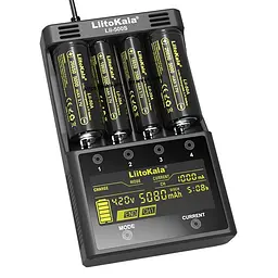 Зарядний пристрій LiitoKala Lii-500S 4 канали Чорний (1479821403) - мініатюра 2