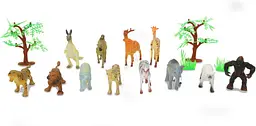 Набір фігурок диких тварин Jamara Wild Animals 16 шт тварини для гри в зоопарк від 3 років (SKU-244) - мініатюра 3
