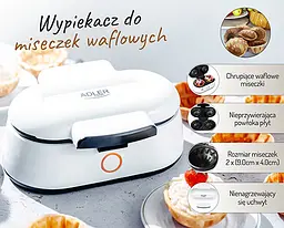 Апарат для випікання корзинок Adler AD 3062 - мініатюра 10