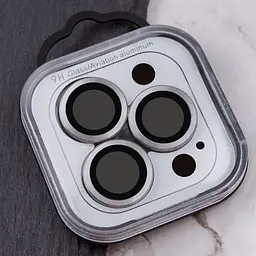 Захисне скло Metal Classic на камеру (у упак.) для Apple iPhone 16 Pro (6.3) / 16 Pro Max (6.9) Сірий / Titanium Gray - мініатюра 5