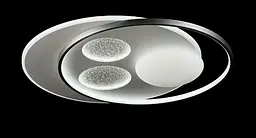 Люстра стельова LED Splendid Ray L2909/580/2+3, 150W, білий/сірий, з пультом, сучасний стиль - мініатюра 2