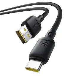 Дата кабель Baseus Silky Series OS Fast Charging USB to Type-C 100W (1m) (P10377703) Cluster Black - мініатюра 3