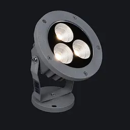 Світильник Brille садовий металевий AS-15 3*7W WW IP65 GY - мініатюра 6