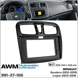 Перехідна рамка Renault Dacia Logan, Sandero AWM 981-27-106 - мініатюра 5