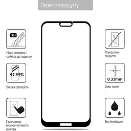 Захисне скло ColorWay 9H FC Glue Apple iPhone 16 Pro Max Black - мініатюра 3