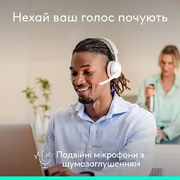 Гарнітура Logitech Zone Wireless 2 ES Headset White (981-001508) - мініатюра 4