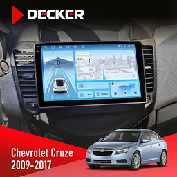 Штатная магнитола Chevrolet Cruze 2009-2018 Decker D9-010 6x128, DSP, 4G, 2K Decker (НФ-00004635)