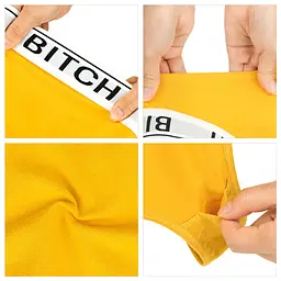 Трусики Lovetoy Ingen Bitch Vibrating Panties М жовтий - мініатюра 18