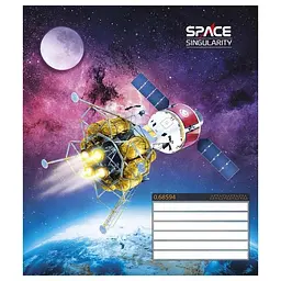 Зошит учнівський "Space singularity" 024-3384K-3 в клітинку, 24 аркуша