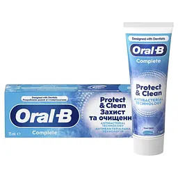 Зубна паста Oral-B Complete Захист і чистота Прохолодна м'ята 75 мл - мініатюра 2